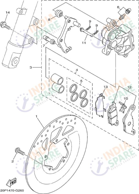 FRONT BRAKE CALIPER